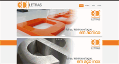 Desktop Screenshot of 3dletras.com.br